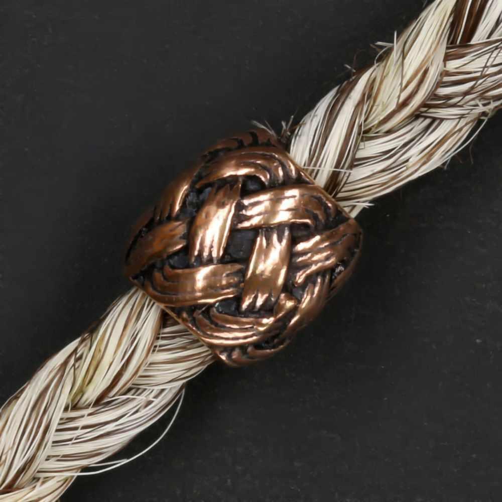 Kelten Wikinger Bartschmuck Bronze Haarperle edle Bartperle