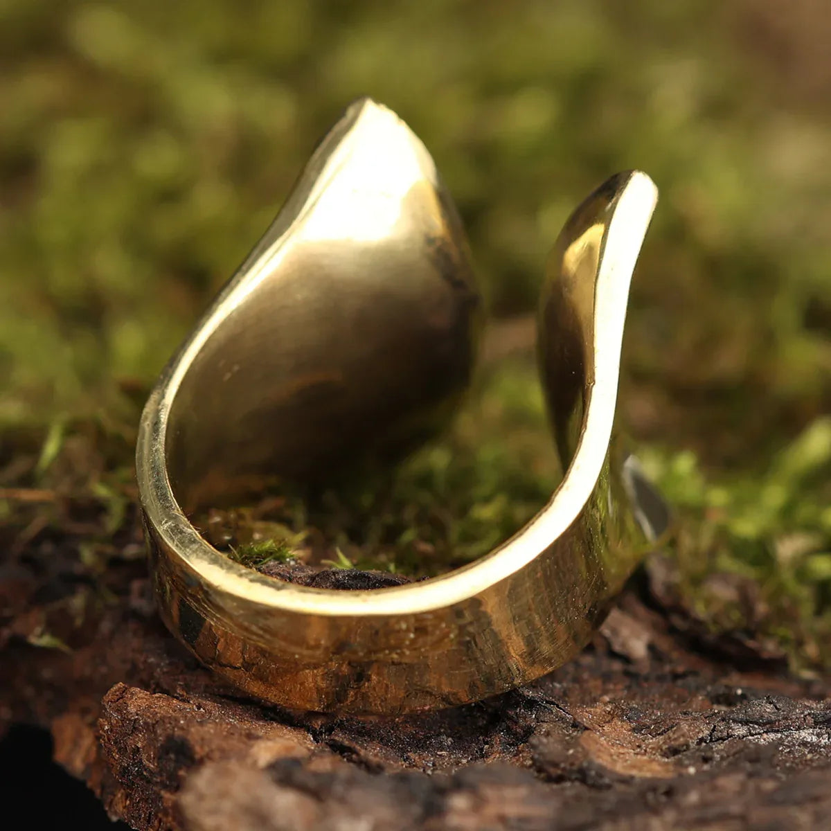 Ring Tribal Designer Schmuck größenverstellbar Messing Damen Schmuck