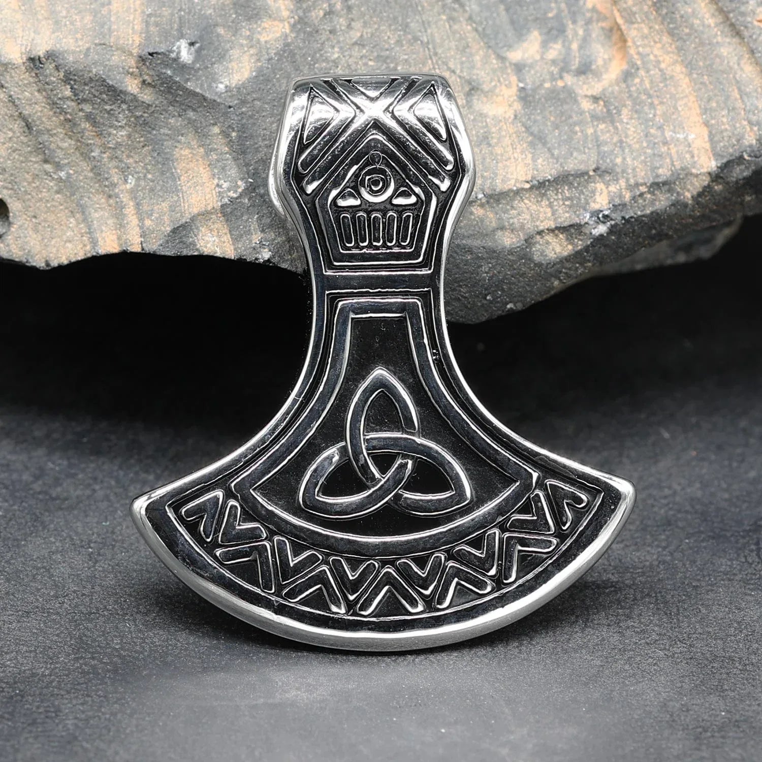 Wikinger Axt Edelstahl Anhänger