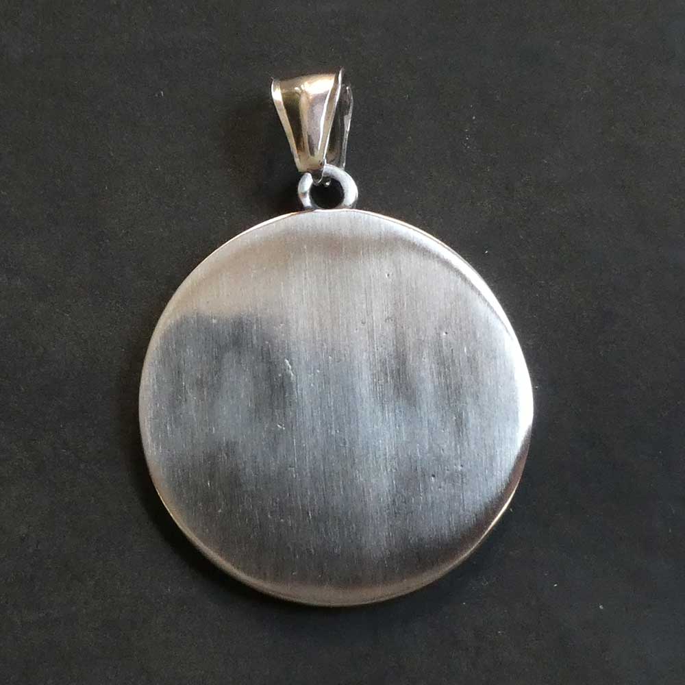 Lebensbaum im Runenkreis Nordischer Edelstahl Kettenanhänger