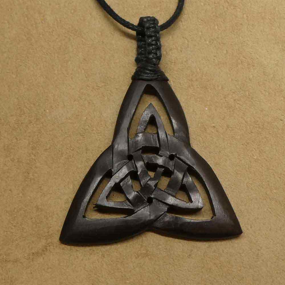 Keltische Kette Holz Schmuck hand gefertigt
