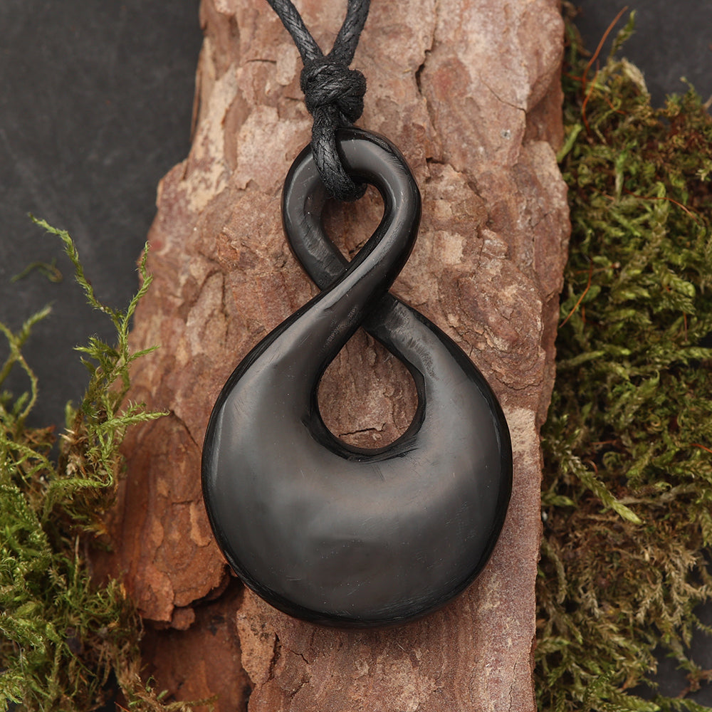 Double Halskette Horn Schmuck Handarbeit fair gehandelt Maori Schmuck