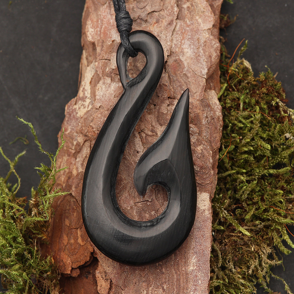 Hei Matau Halskette Horn Schmuck Handarbeit fair gehandelt