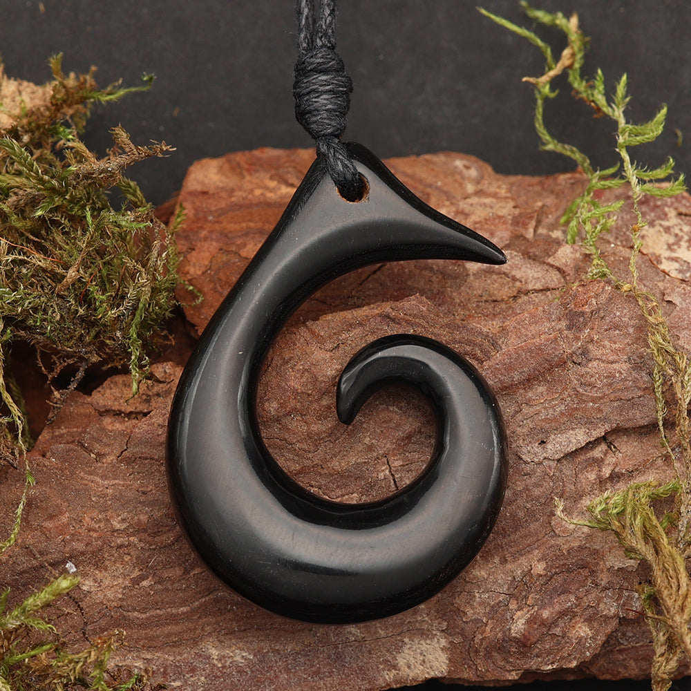 Maori Halskette Horn Schmuck Handarbeit fair gehandelt