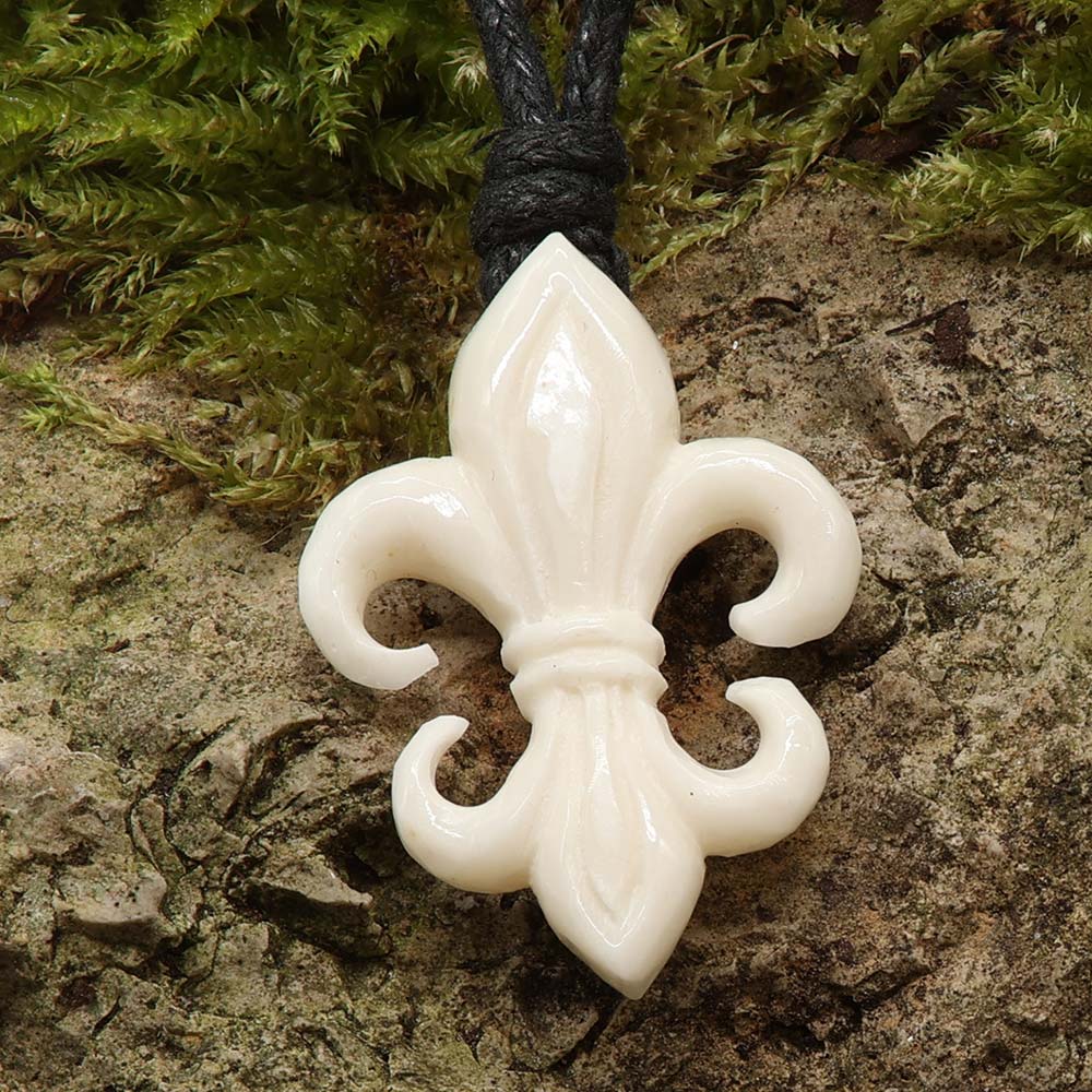 Schmuck Anhänger Fleur de Lys Mittelalter lilie Kette