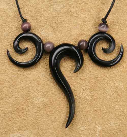 Horn Schmuck Collier Kunst Handwerk Fantasie