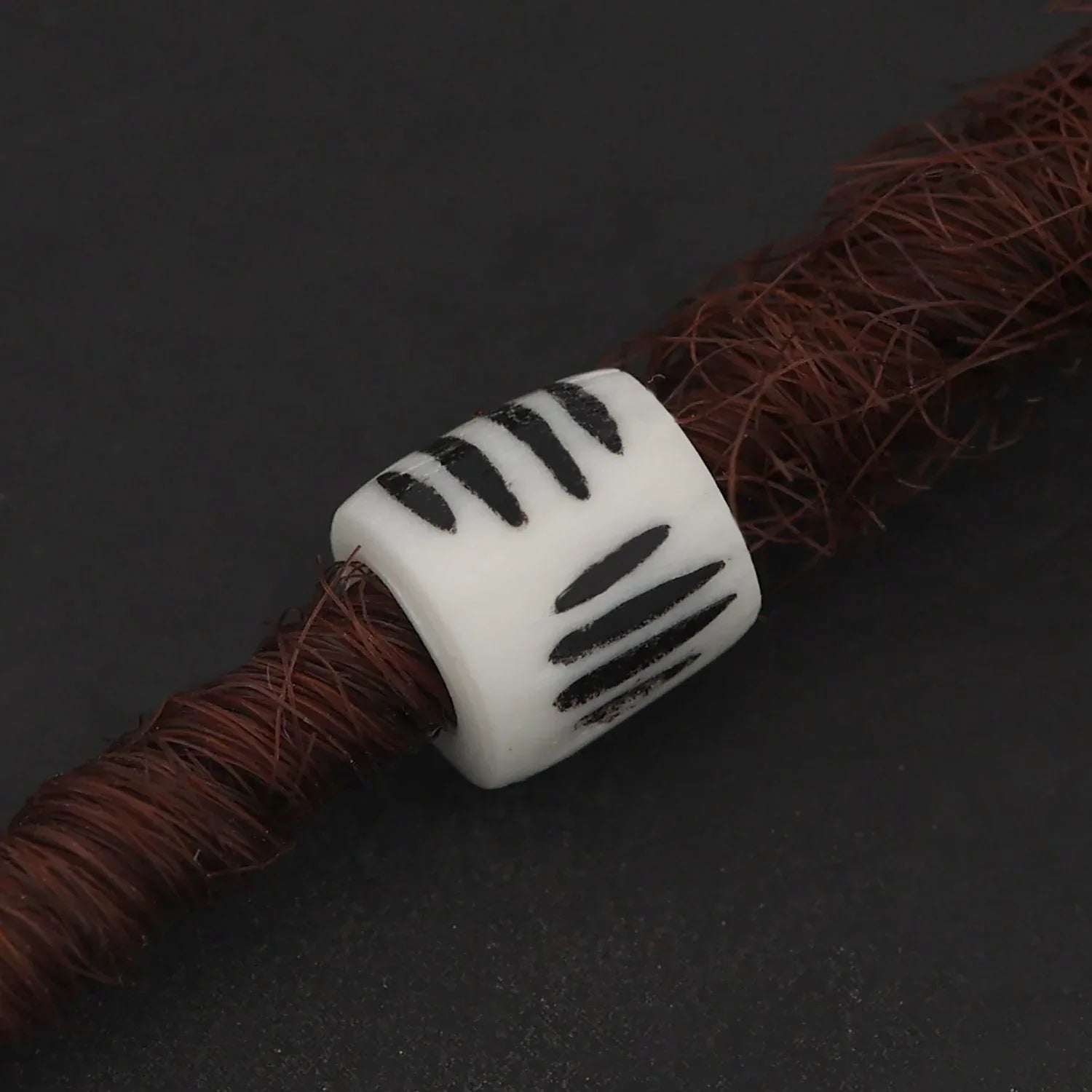 Haarperle Bartperle Knochen Haarschmuck zeitlos