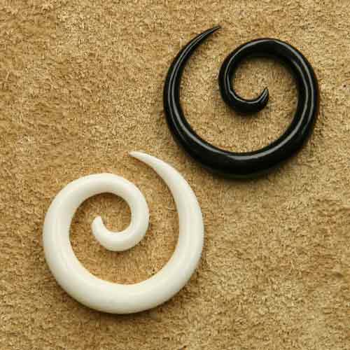 Ohrpiercing Spirale Dehnungsspirale 4mm / 2,5cm