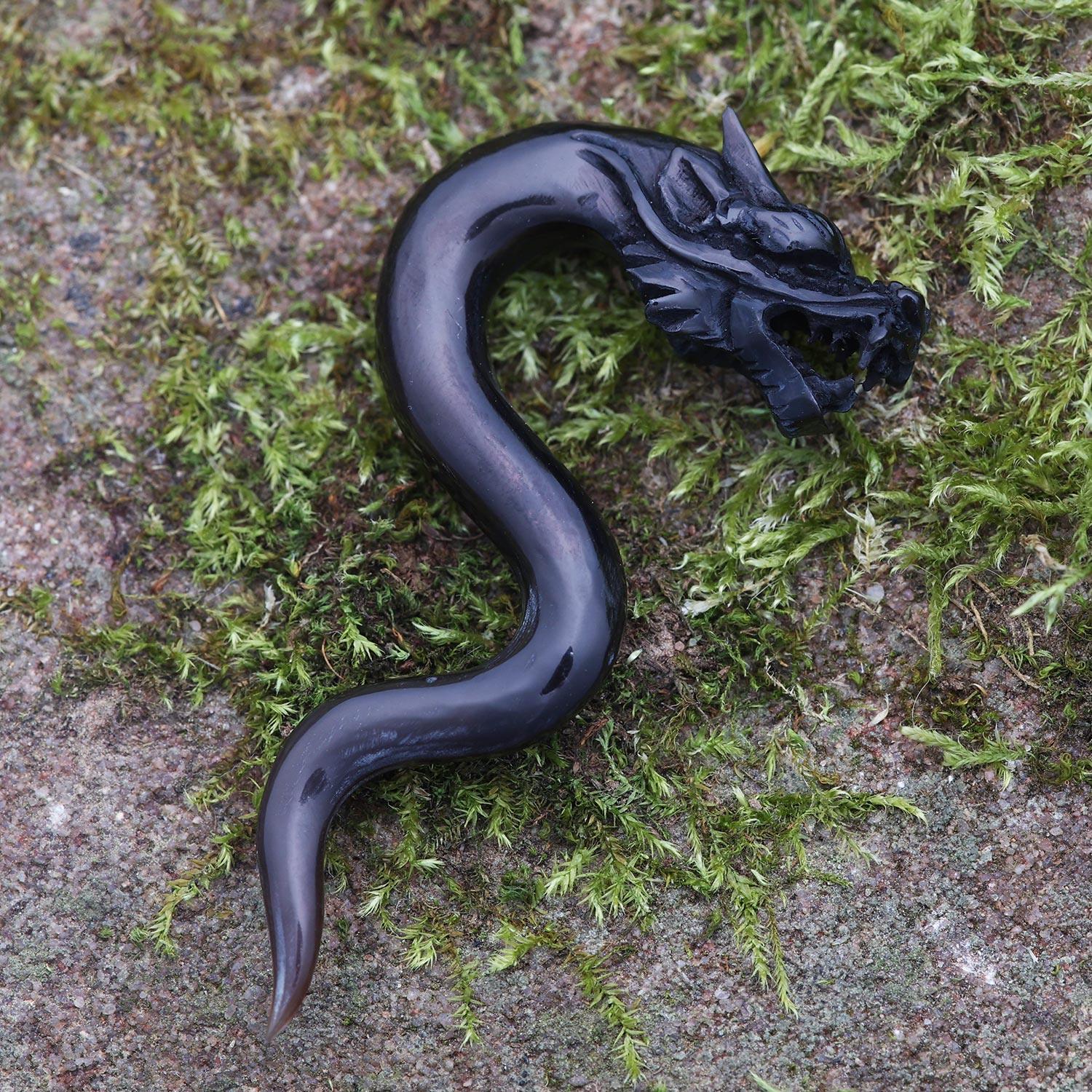 Drache Horn Ohrpiercing ausgefallenes Design viele Größen