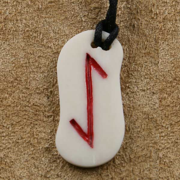 Knochen Rune 13 eihwaz - e
