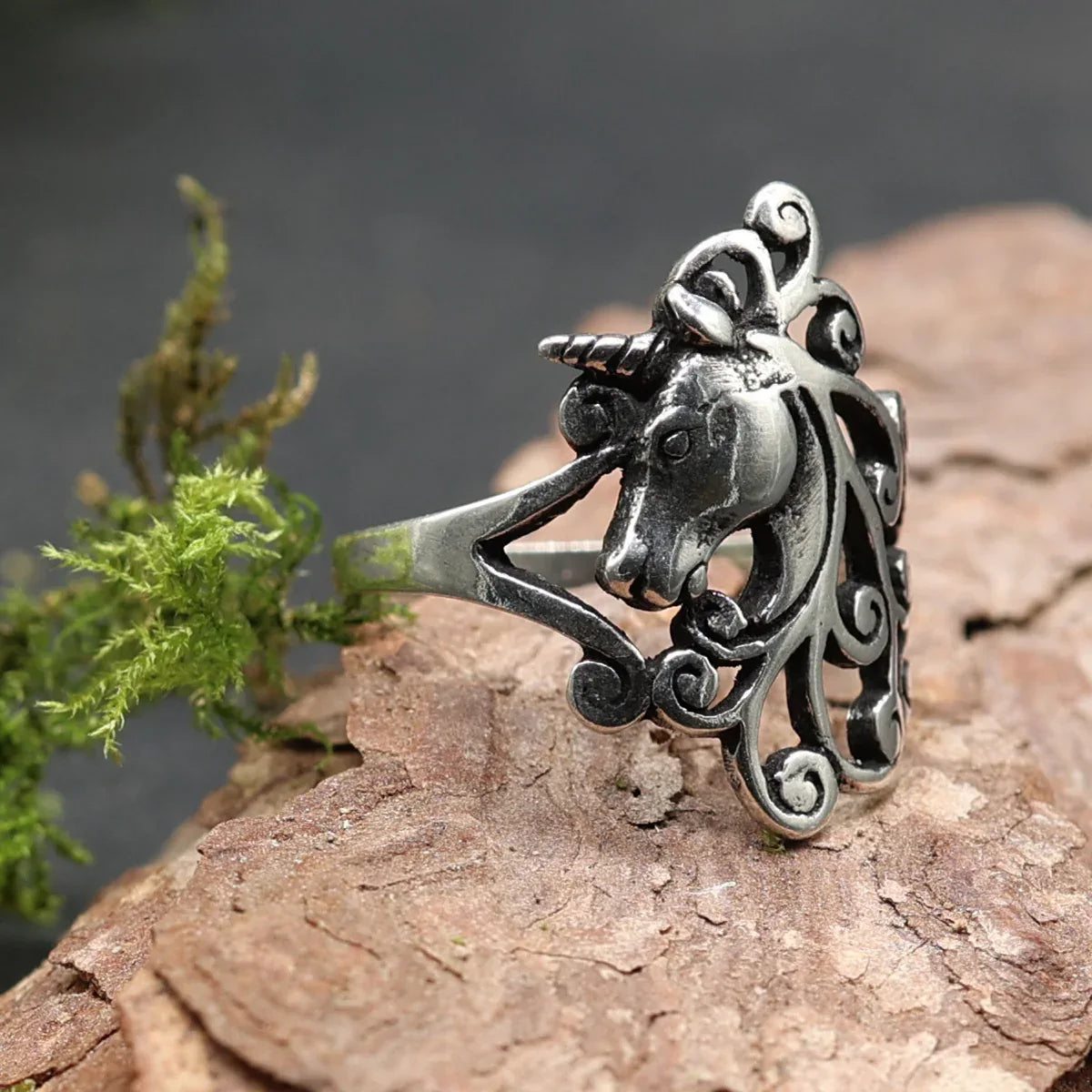 Einhorn Schmuck Ring Damen Silber Schmuck