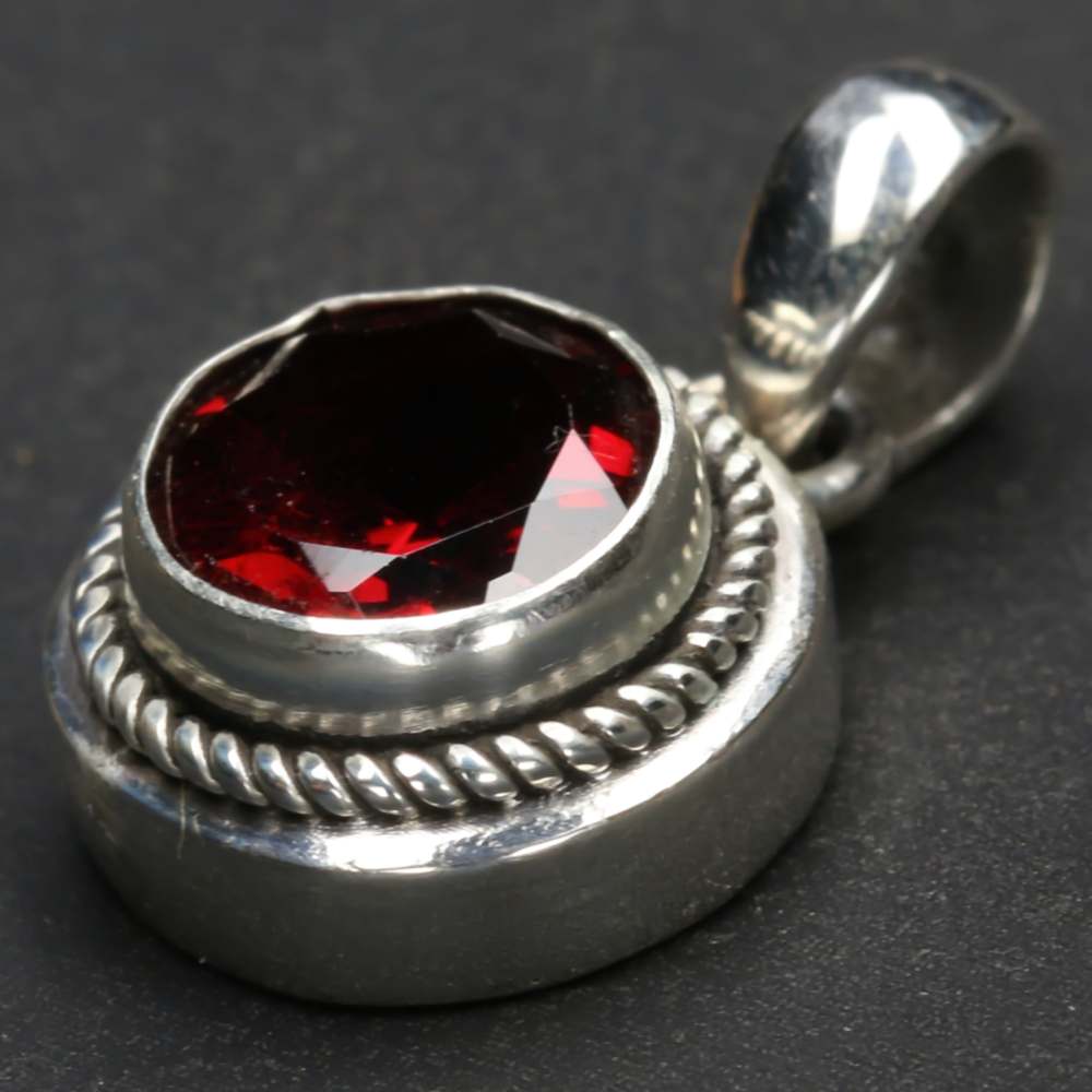 Granat Schmuck Silber Edelstein