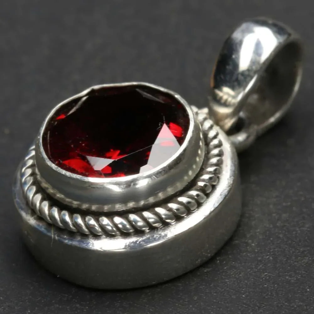 Granat Schmuck Silber Edelstein