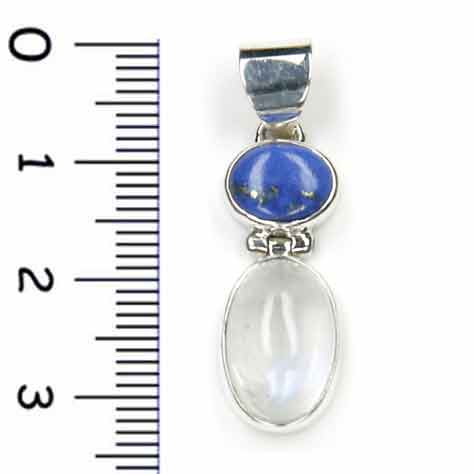 Lapislazuli Mondstein Silberanhänger