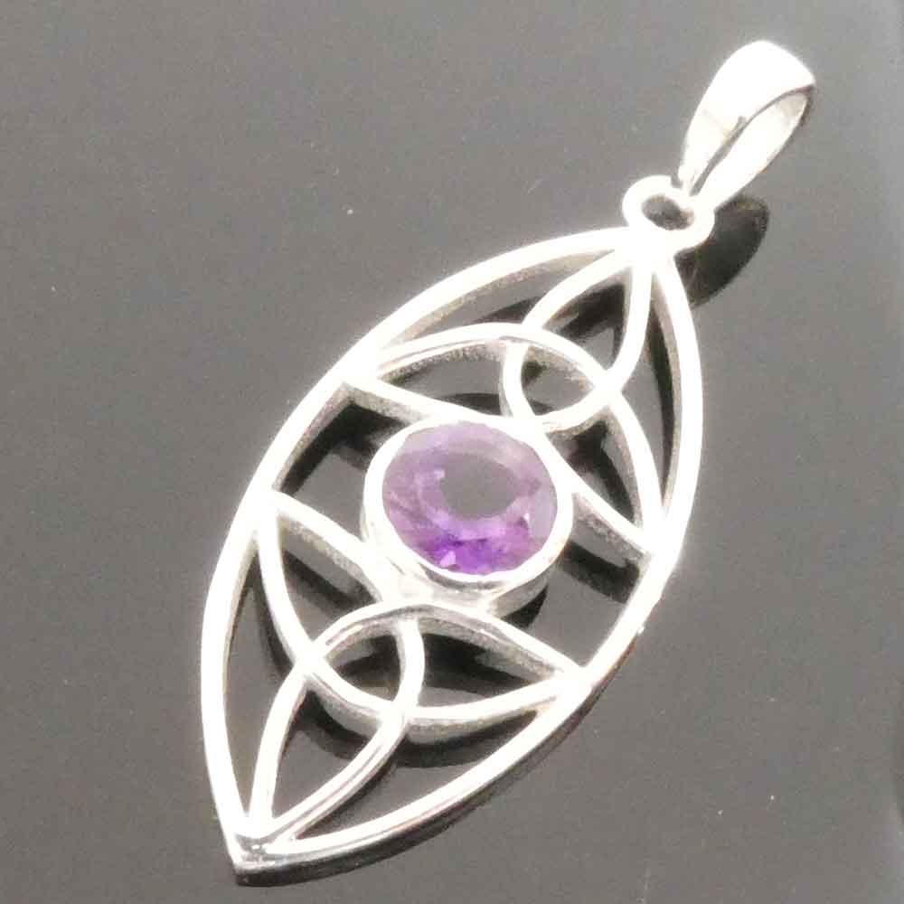 Amethyst Keltischer schmuckanhänger