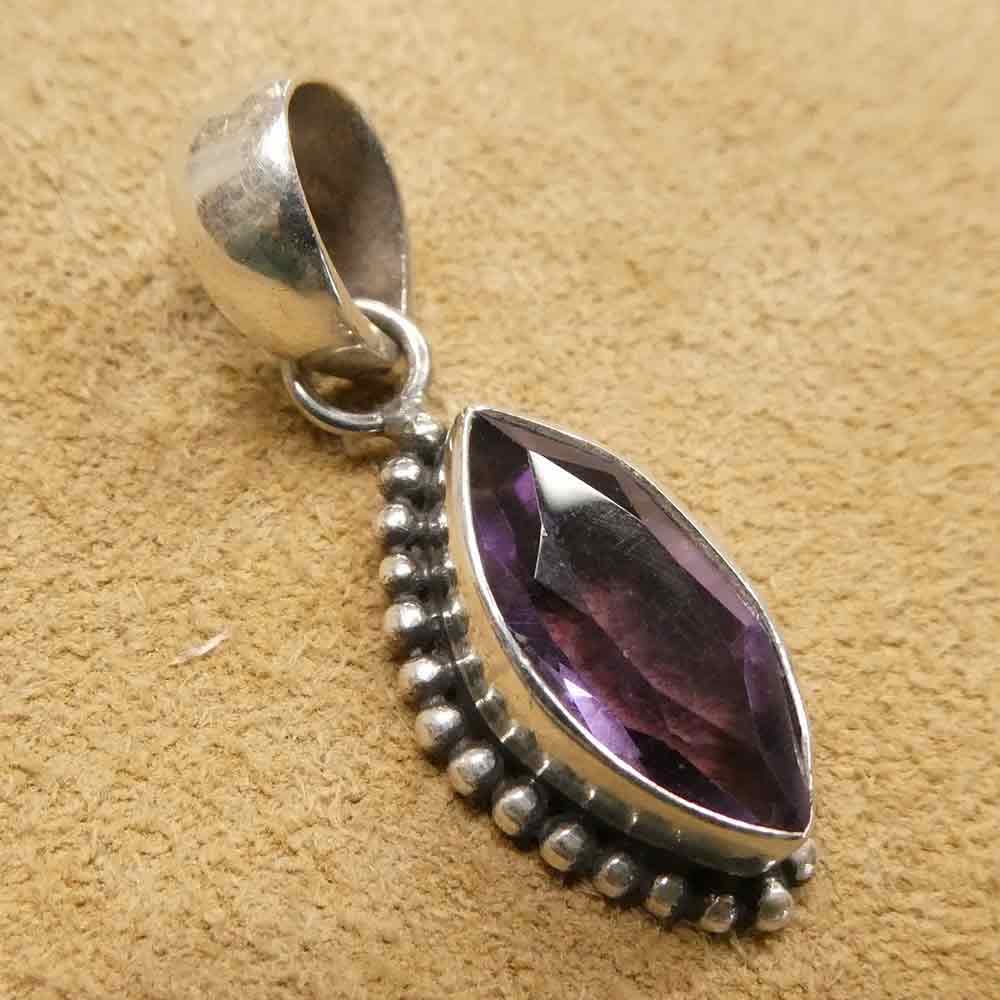 Amethyst Edelstein Schmuck silber