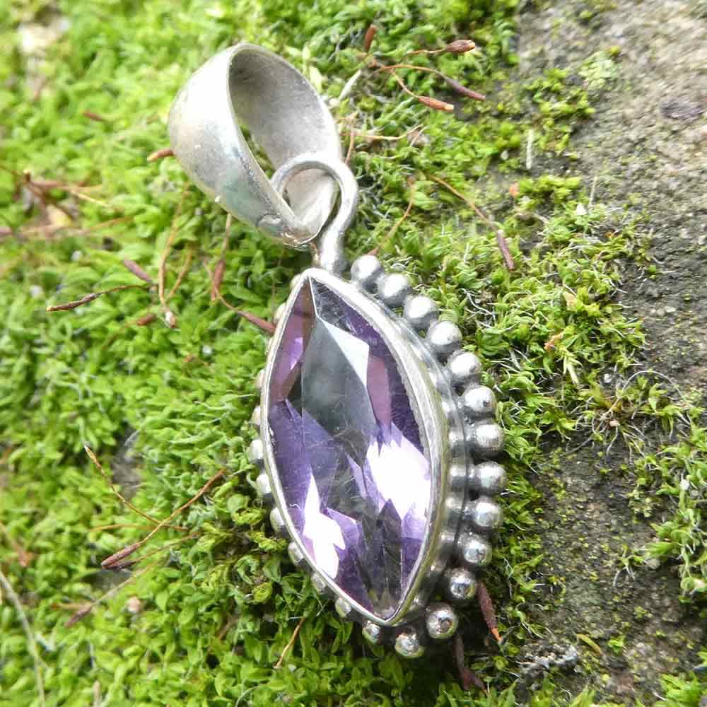 Amethyst Edelstein Schmuck silber