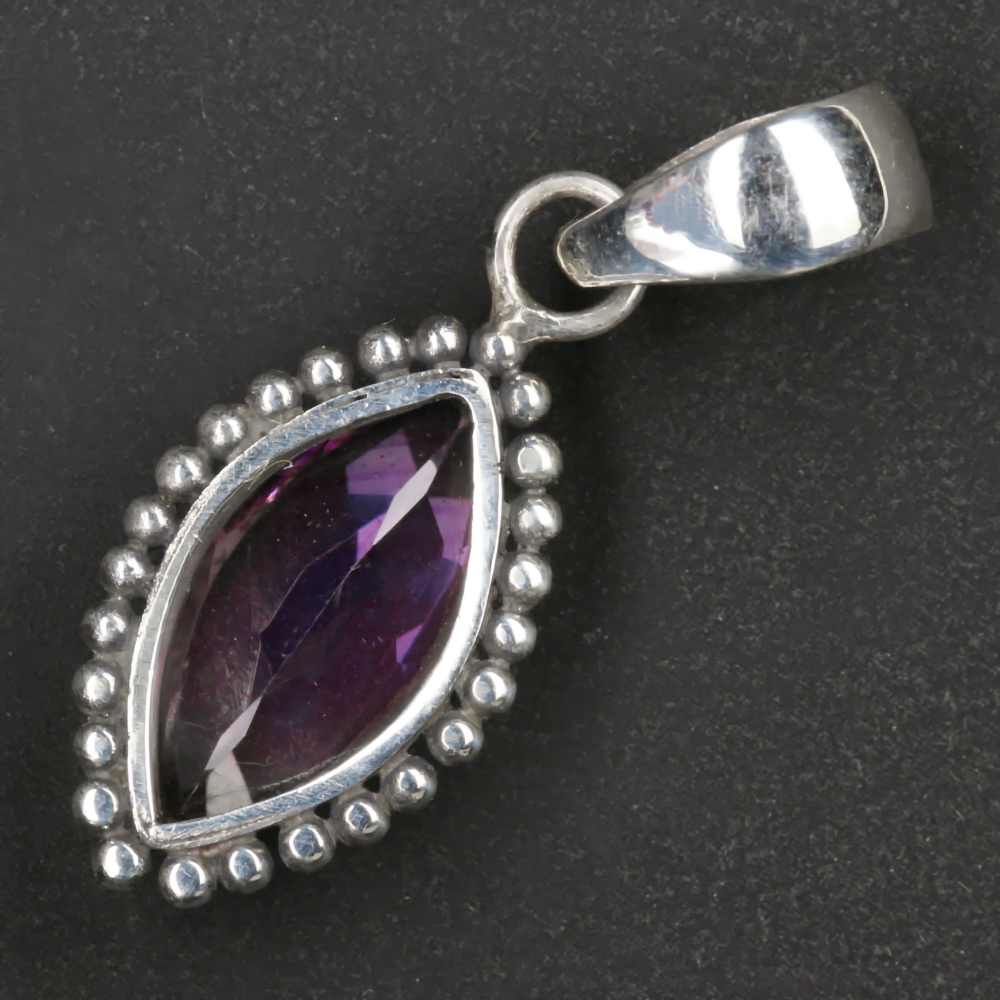 edler Amethyst Steinschmuck Silber