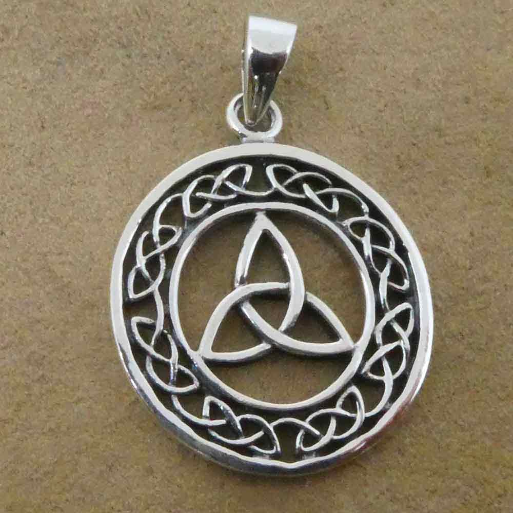 Keltische Trigueta Silber Schmuck Anhänger