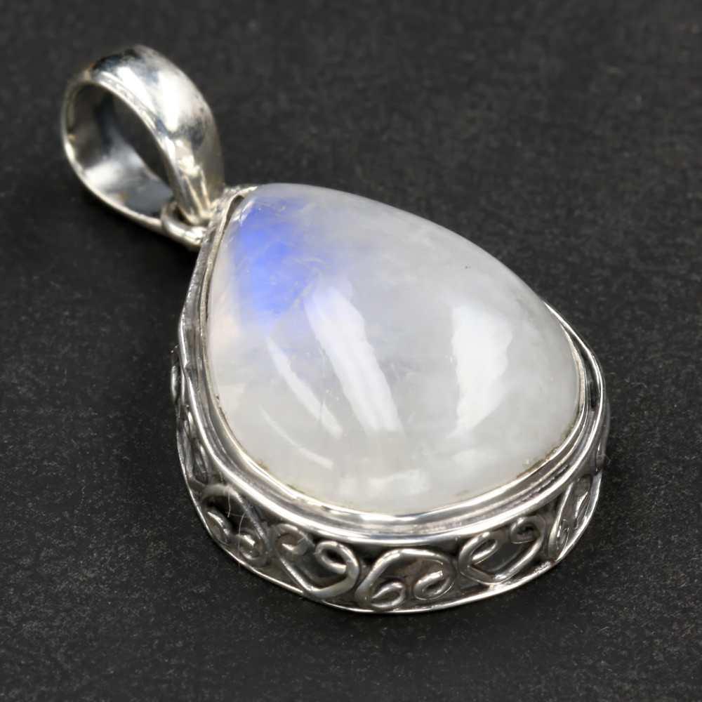 Mondstein Schmuck Anhänger 925 Silber Kettenanhänger