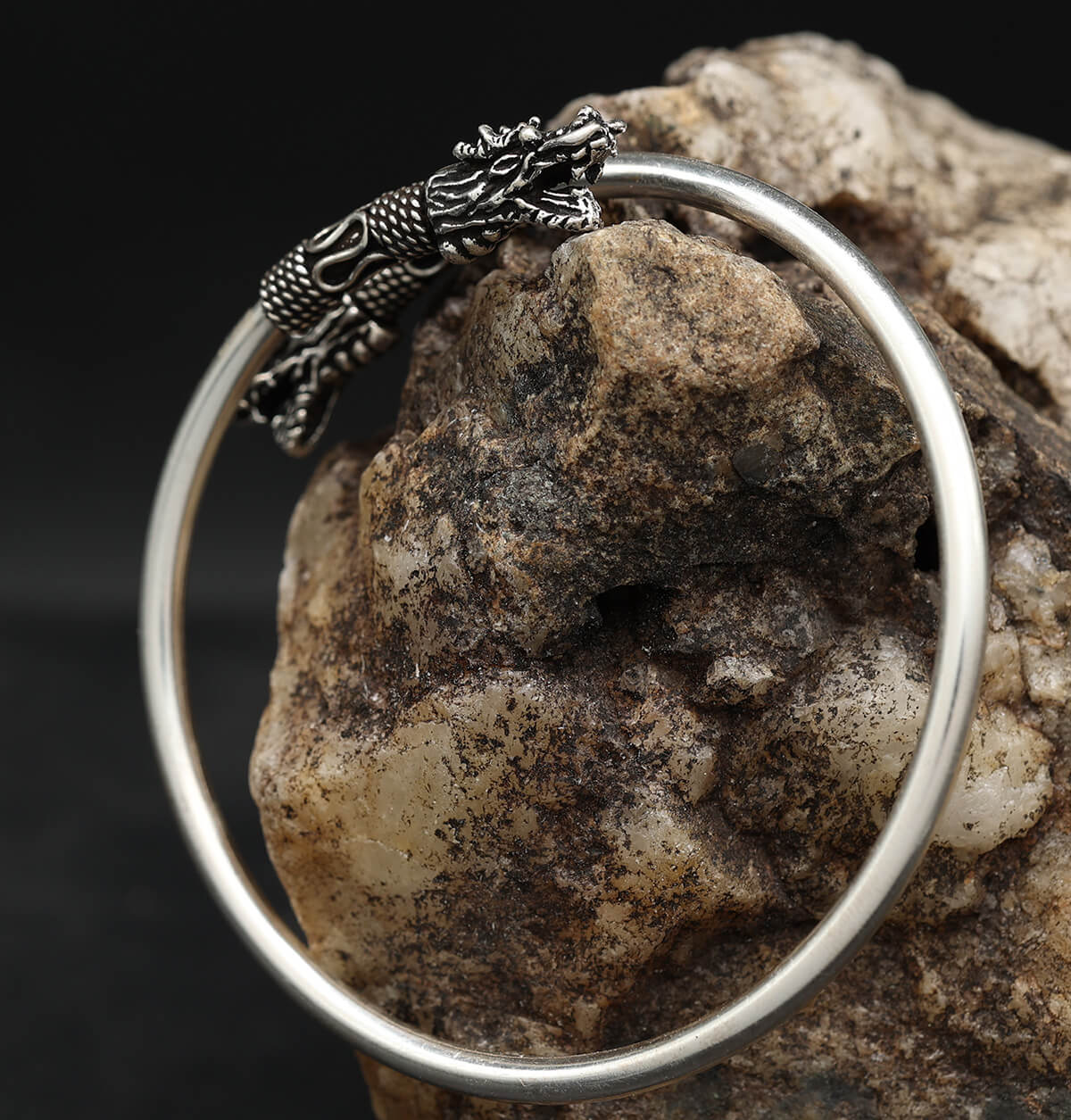 Armreif Drachen 925 Silber Armschmuck