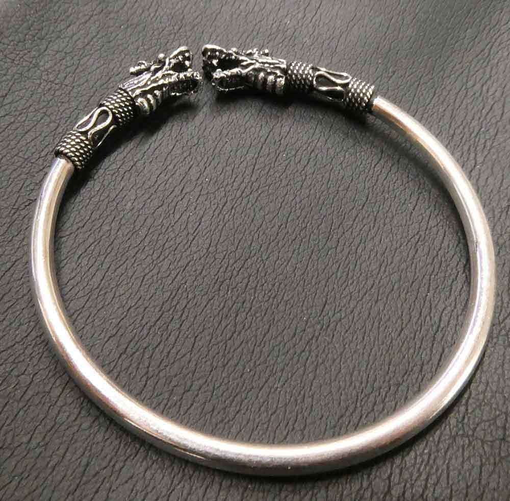 Drachen Armreif Schmuck Silber
