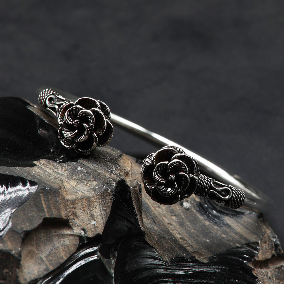 Armreif Rosen Armschmuck 925 Silber Damenschmuck