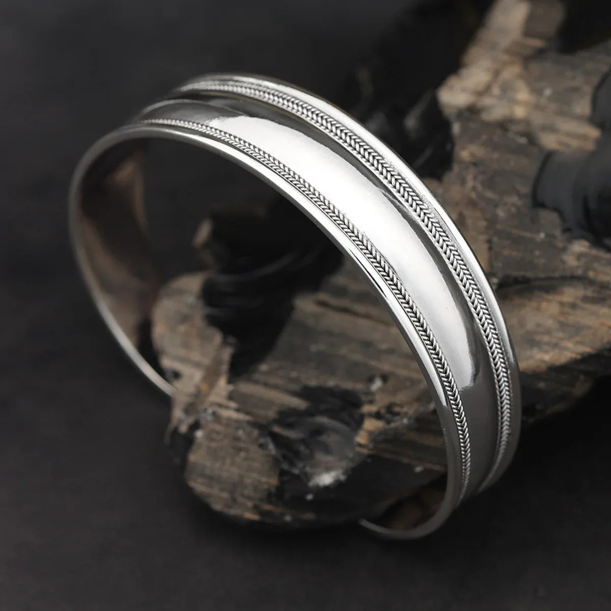 Silber Armreif schlicht Armschmuck 925 Silberschmuck