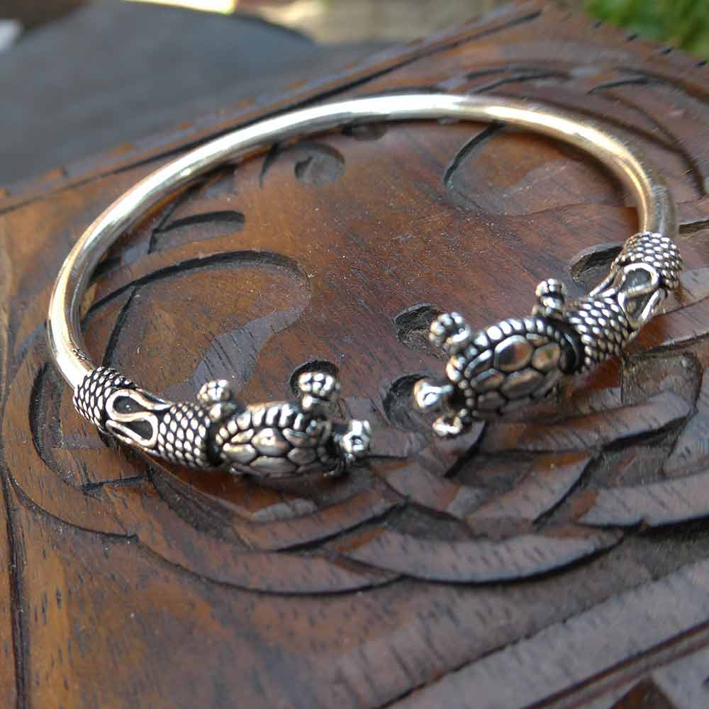 Armreif Sterlingsilber Armspange Schildkröte Silber Armschmuck