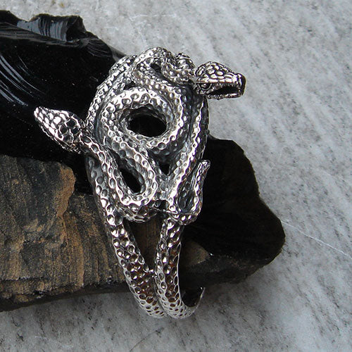 Schlangen Armreif auffällif groß edel Exklusiv Schmuck SDterlingsilber