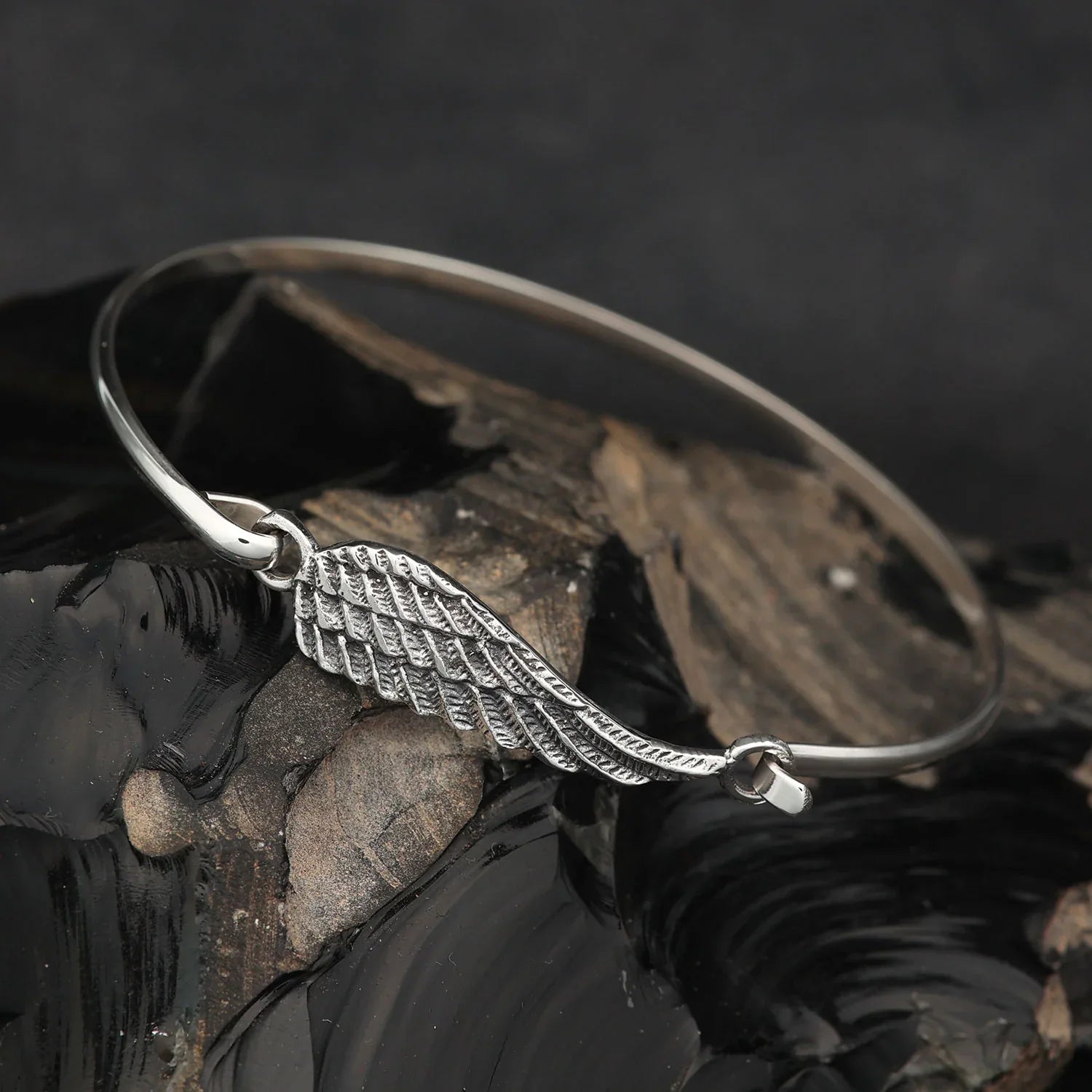 Flügel Armspange Damen Armschmuck 925 Silber Armreif