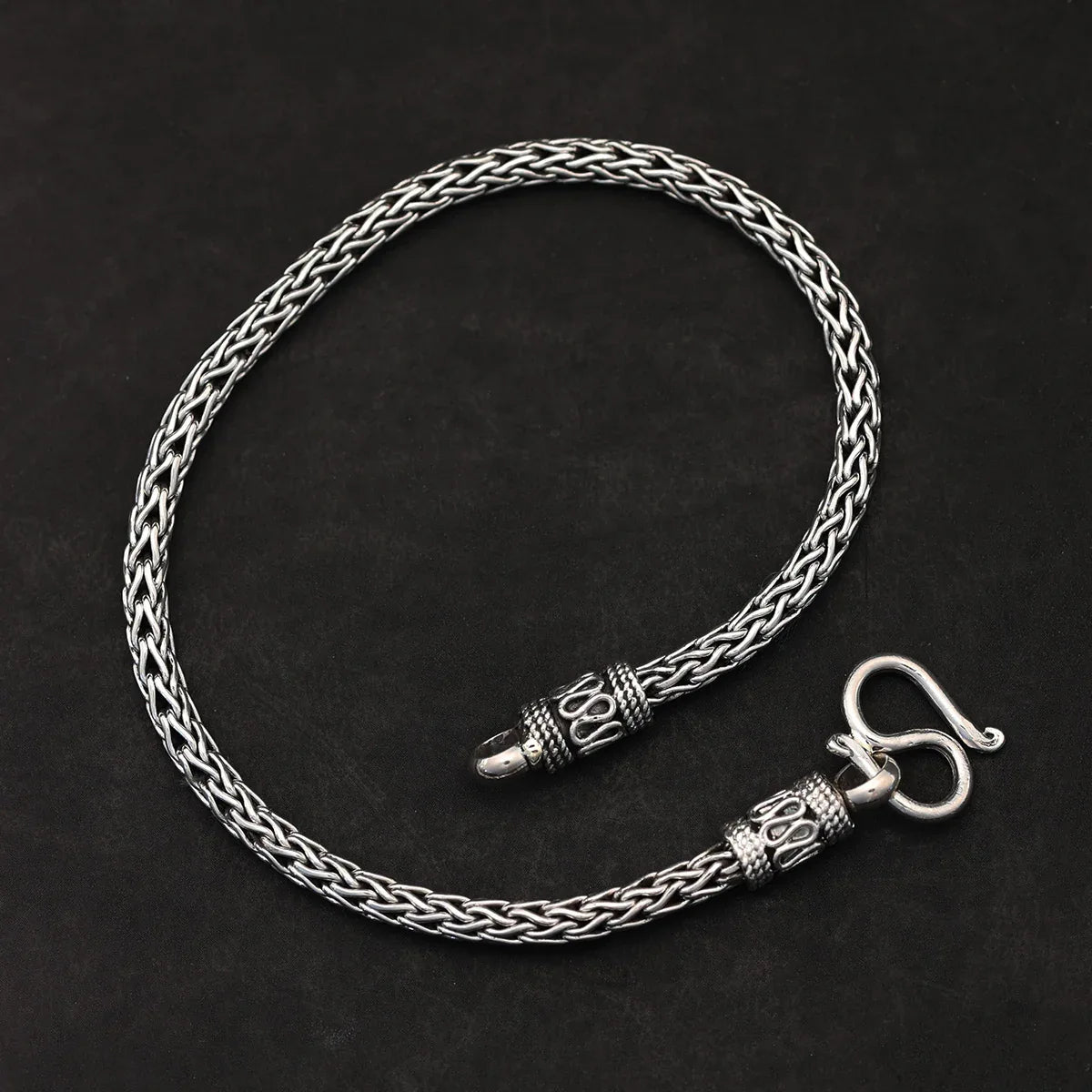 Armband geflochten Armschmuck 925 Silberschmuck Wikinger