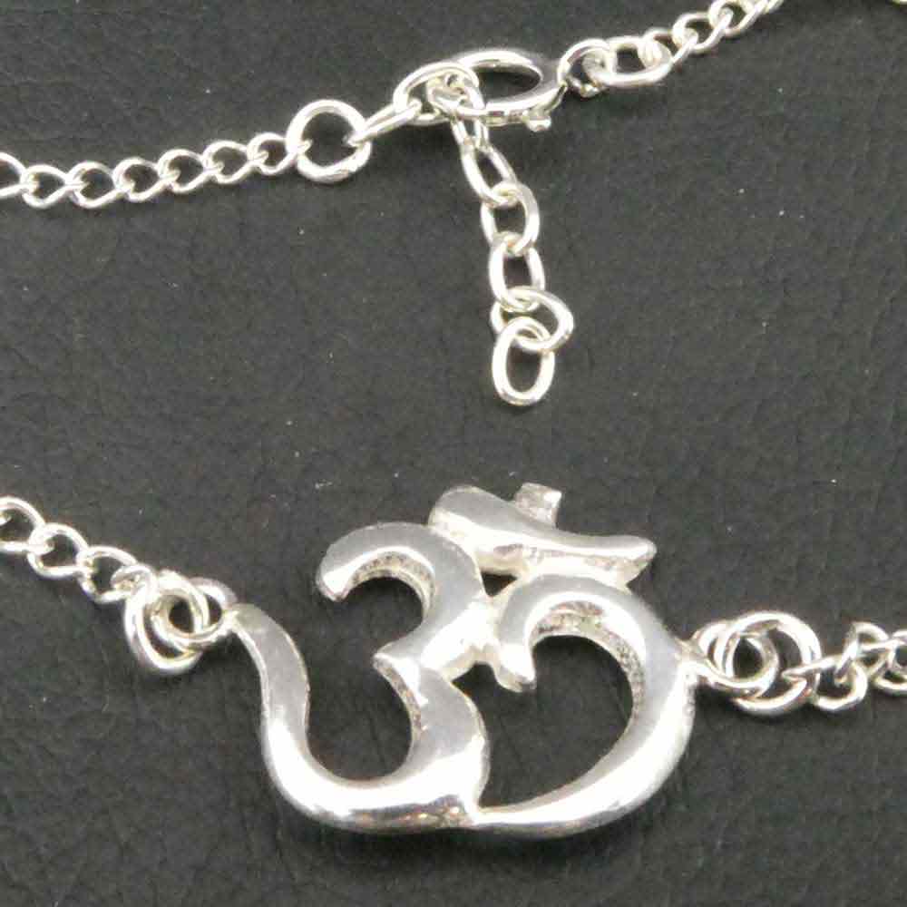 Om Armkettchen Schmuck Silber Armband
