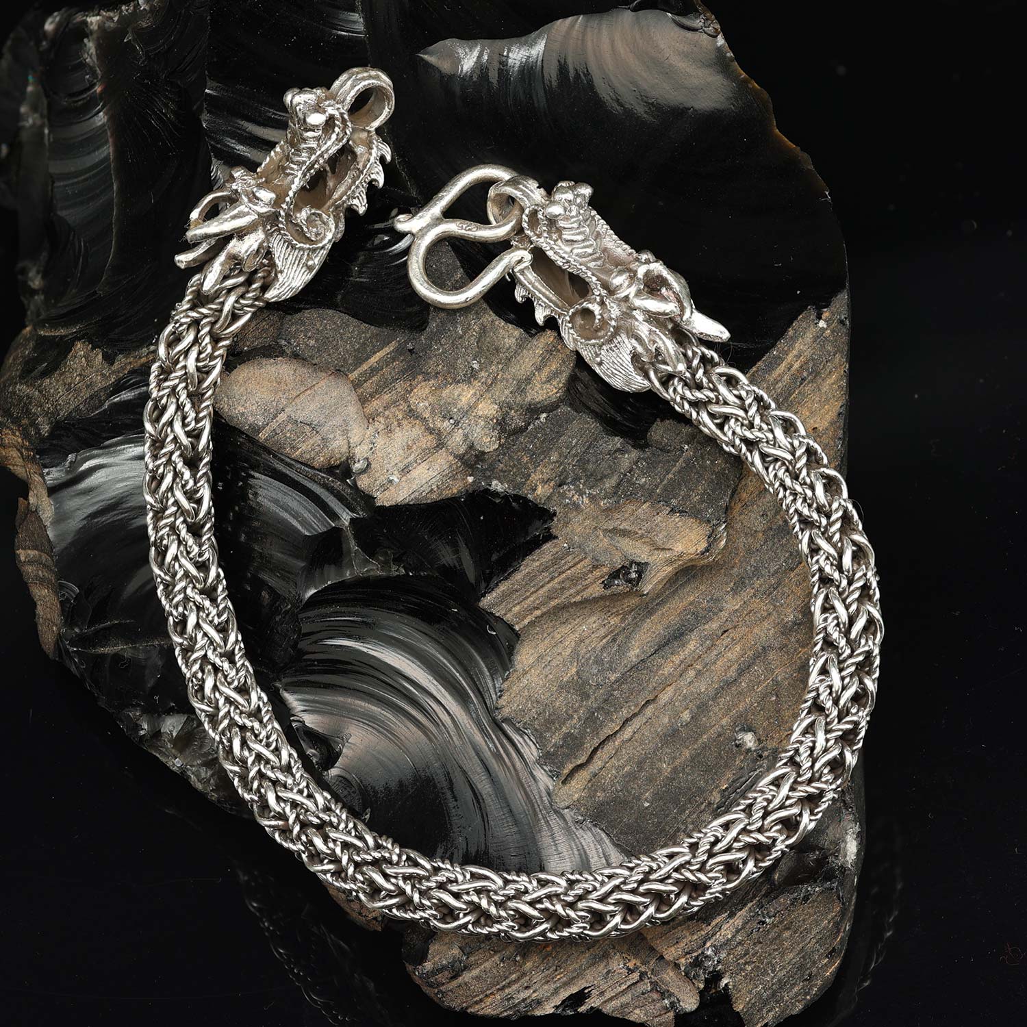 Ausgefallenes Drachen Armband 925 Silber Armschmuck online