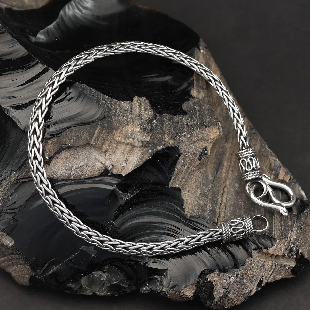 Kelten Silber Armband geflochten Armschmuck 925 Silberschmuck