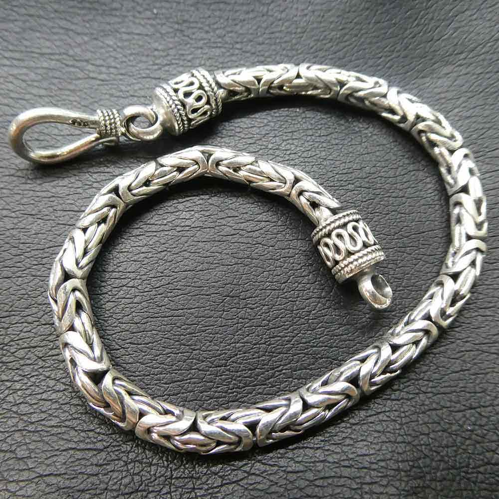 Königskette Armband Silberkette Männer Damen Armschmuck