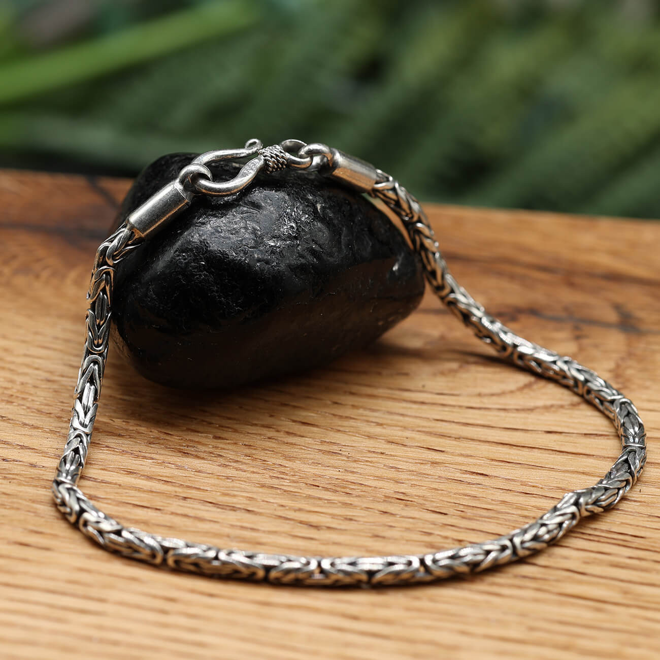 Armband Damen Herren Königskette rund 925 Silber