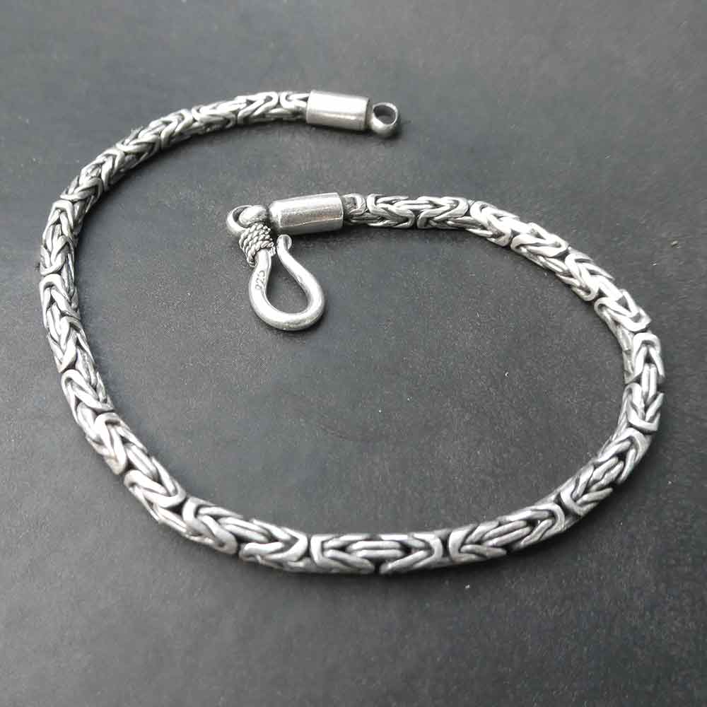 Silbernes Königsketten Armband 925er Silber