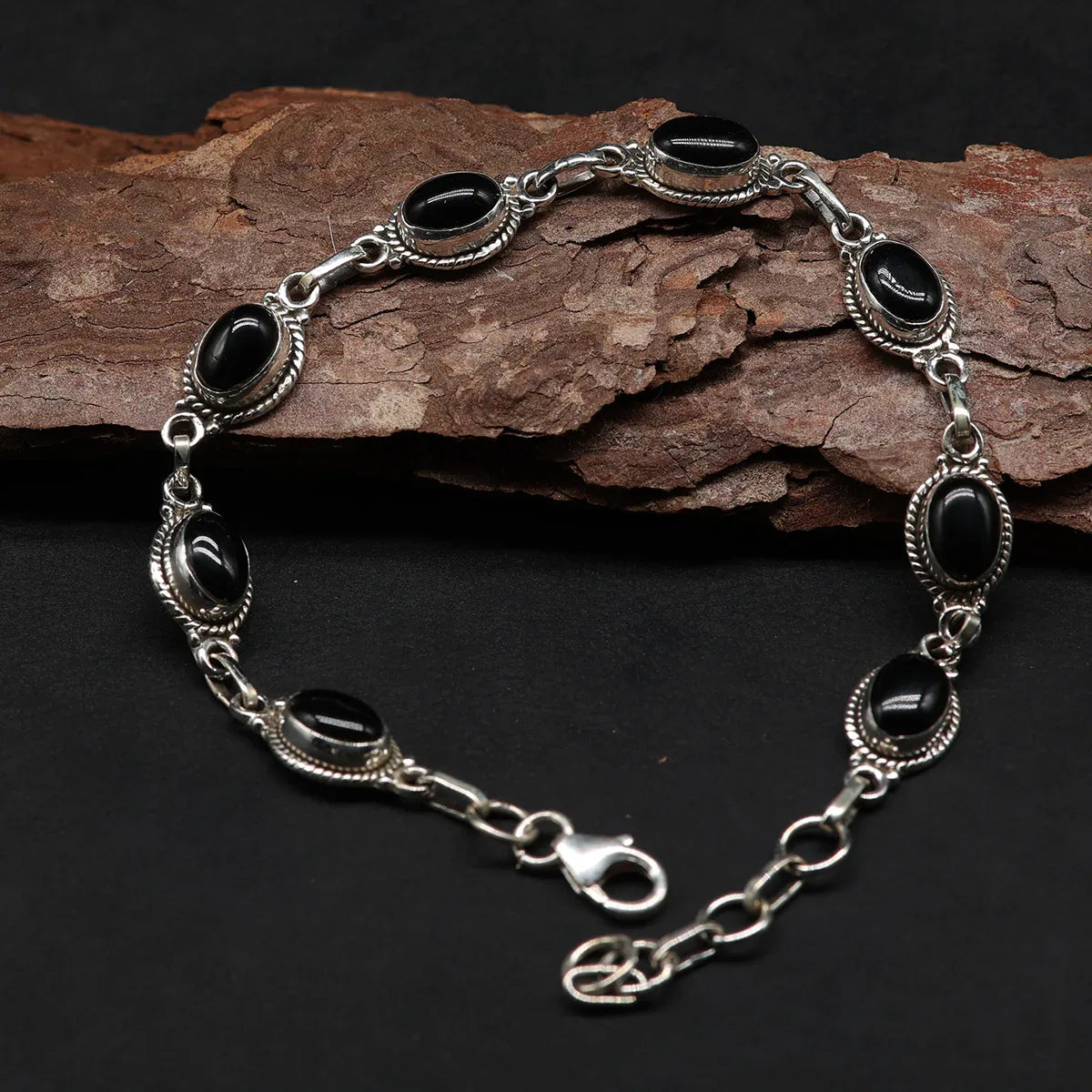 Onyx Armband 925 Silber Damen rmschmuck
