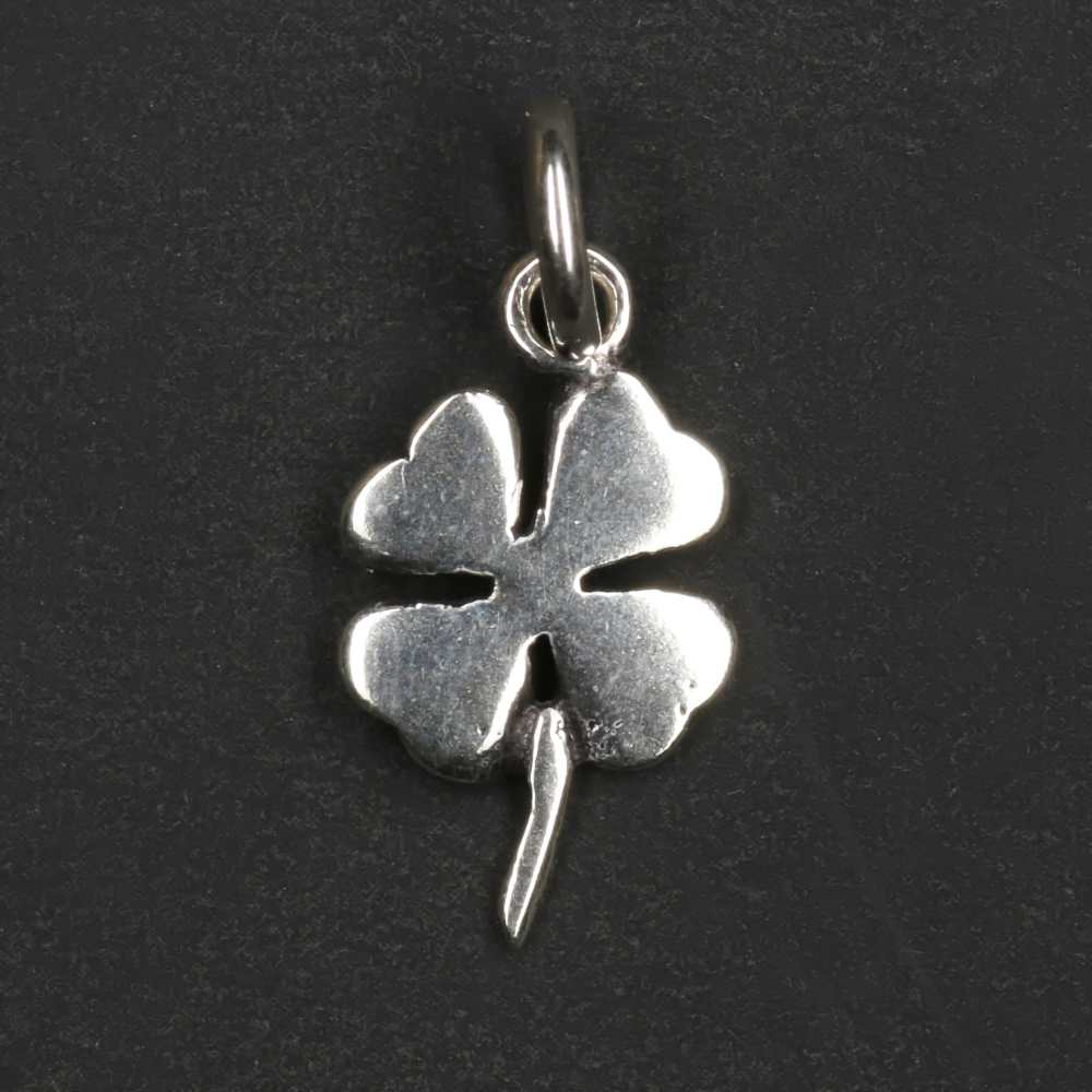Kleeblatt Anhänger 925er Silber Kettenanhänger Glücksbringer