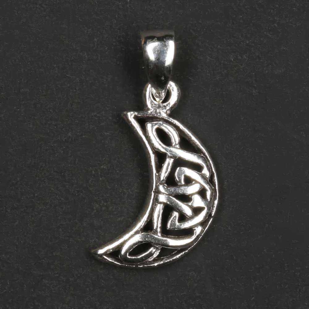 Mond keltisch Anhänger 925er Silber Kettenanhänger