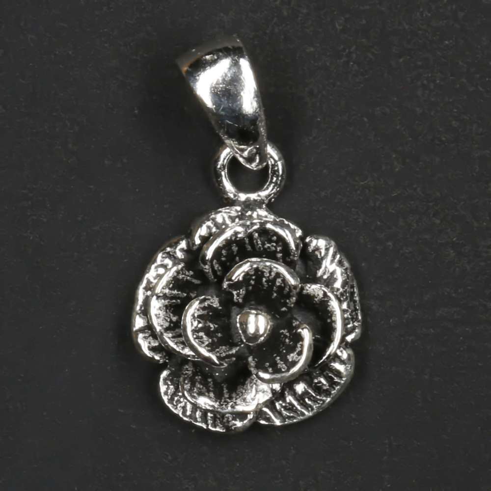 Rose Schmuck Silberanhänger Röschen Kettenanhänger Frauen Kinder Damen