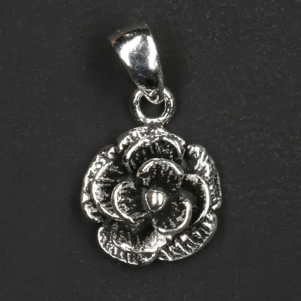 Rose Schmuck Silberanhänger Röschen Kettenanhänger Frauen Kinder Damen
