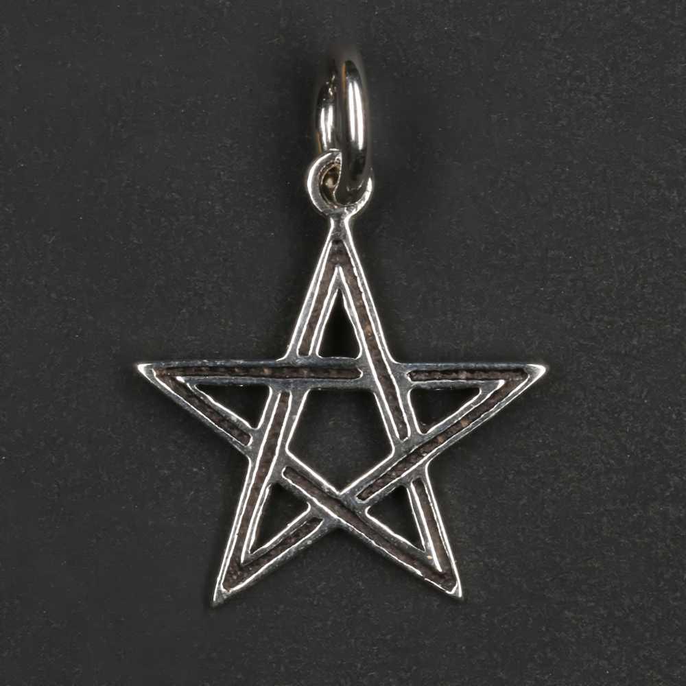 Pentagramm Kettenanhänger 925er Silber Drudenfuß Anhänger