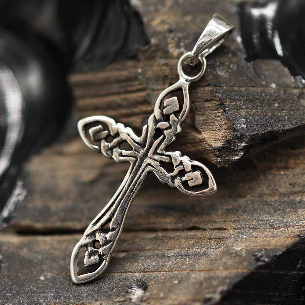 Keltisches Kreuz Kettenanhänger 925er Silber Keltenkreuz