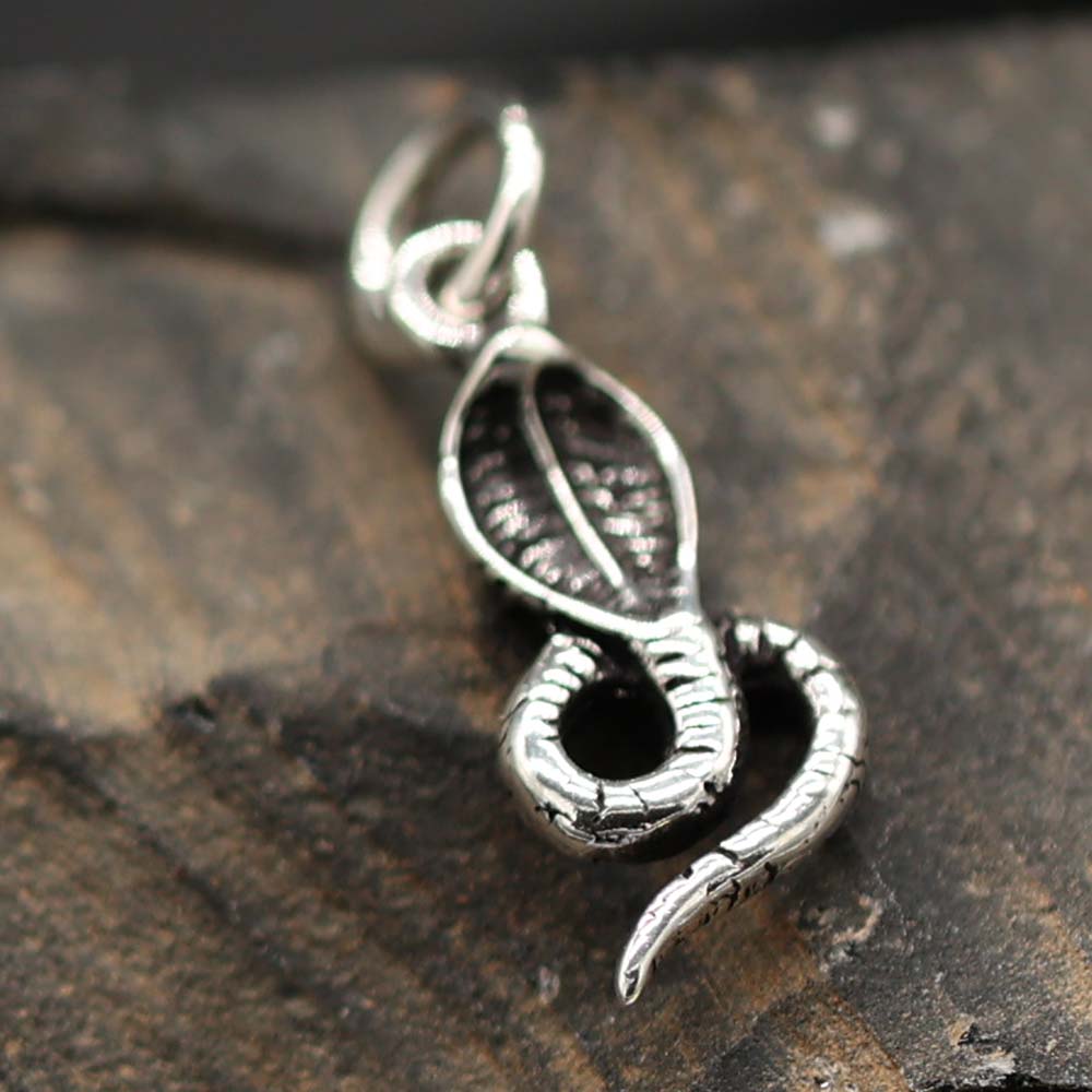 Cobra Schmuck Silber Anhänger Schlange
