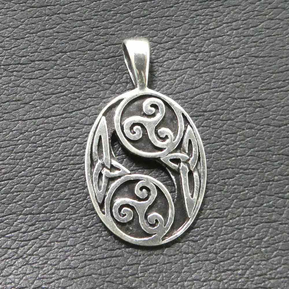 Triskel Schmuck Silber Anhänger Triskelion