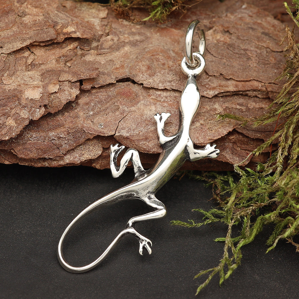 Anhänger Gecko Silber Schmuck 925 Kette