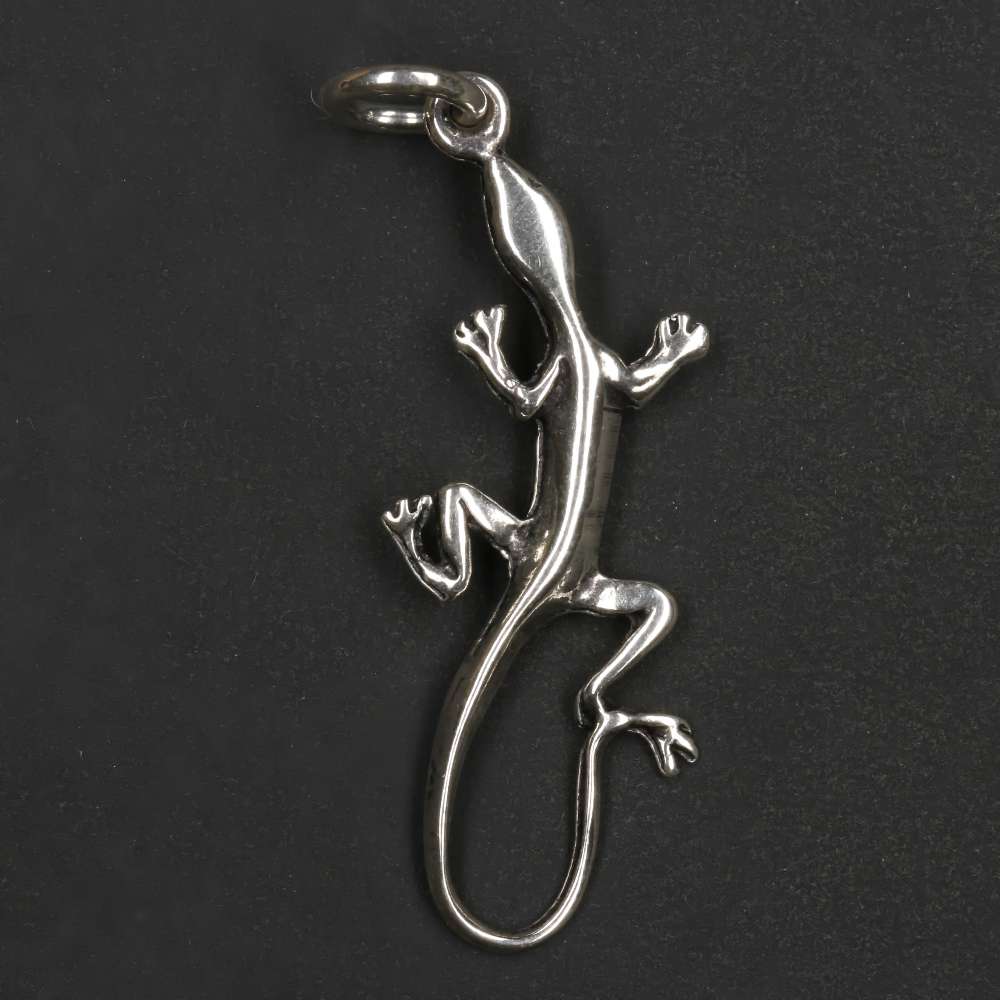 Eidechse Kettenanhänger 925er Silber Gecko