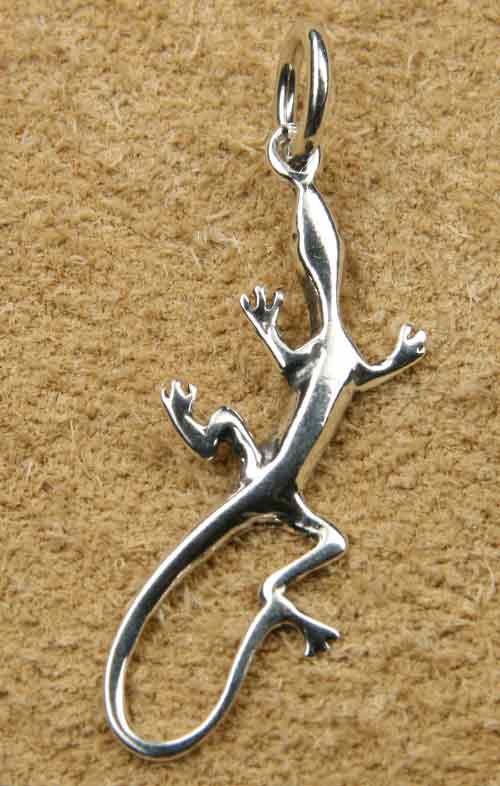 Gecko Schmuck Kettenanhänger Silberschmuck